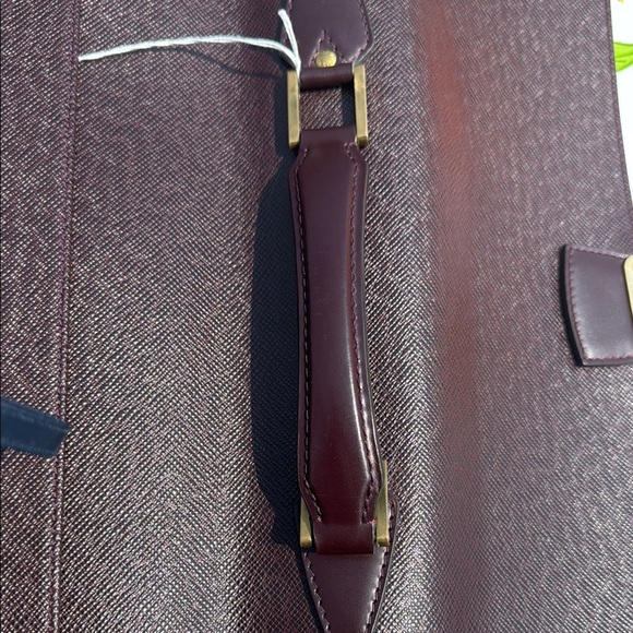 Louis Vuitton Brown Leather envelope Briefcase with Gold Clasp - Picture 12 of 16